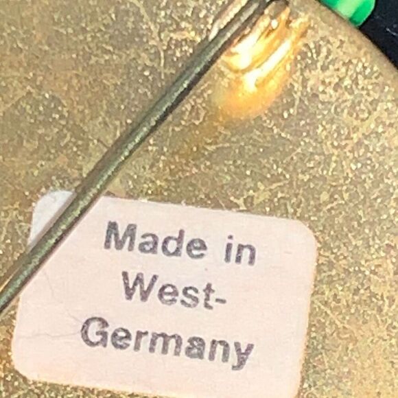 Vintage Signed West-Germany 50’s Floral Brooch Earrings Set - Picture 9 of 15